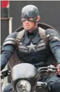  ?? LANDOV ?? Captain America has been zooming around Cleveland lately, apparently including stops at the Cleveland Clinic.