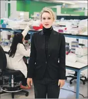  ?? HBO ?? ELIZABETH HOLMES, the wunderkind behind onetime tech darling Theranos, in the new HBO doc.