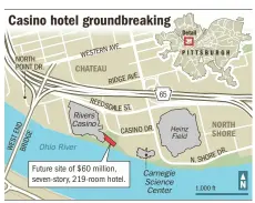  ?? Post- Gazette ?? Source: Esri, thelanding­hotelpgh. com