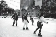  ?? Ronald Cortes/contributo­r file photo ?? The Rotary Ice Rink has returned to Travis Park with live ice sculpting, movies, live jazz and more.