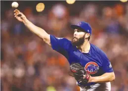  ?? | GETTY IMAGES ?? Jake Arrieta didn’t have his best stuff over the course of his last several starts of the regular season, but he pitched like an ace in Game 3 of the NLDS.