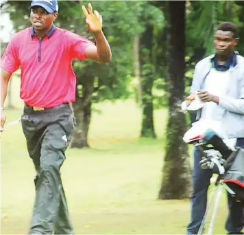  ??  ?? Nigeria’s number one golfer, Andrew Oche Odoh