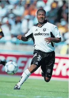  ??  ?? LEGS OF THUNDER: Jerry Sikhosana scored a hat-trick of goals way back in 1996.