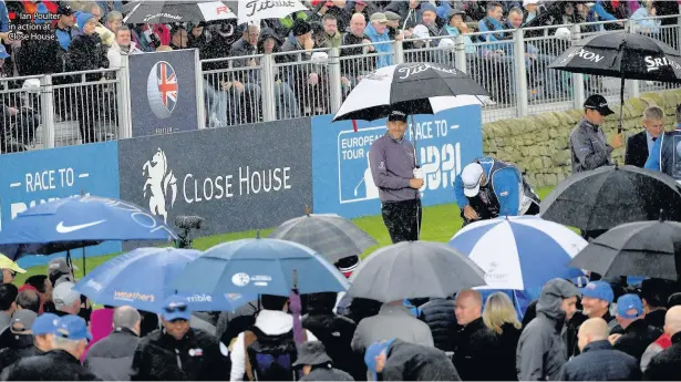  ??  ?? Ian Poulter in action at Close House