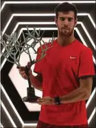  ??  ?? Khachanov, vainqueur à Bercy.