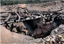  ?? | DIMPHO MAJA ?? ONE OF THE many illegal mining holes dug by zama zamas in Benoni. African News Agency (ANA)