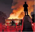  ??  ?? The fire at Rio de Janeiro’s National Museum was blamed on poor funding