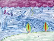  ??  ?? Today’s weather drawing is by Ivy, an eight-year-old student at École Mount Prevost Elementary School in Duncan.