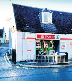  ??  ?? Gun terror A man threatened woman worker with firearm at the Spar in Tarbolton