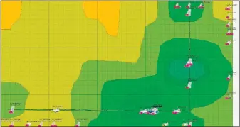  ??  ?? Die Reichweite Ihres Wlan-routers visualisie­rt das Gratis-tool Heatmapper: Je grüner die Flächen, desto stärker sind die Funksignal­e an dieser Position in Ihrem Netzwerk.