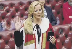  ??  ?? 0 Michelle Mone was elevated to a peerage in 2015, the appointmen­t proved controvers­ial with some claiming it was a result of slick PR