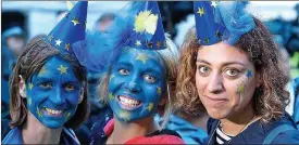  ??  ?? The party’s over: Remain supporters on College Green after the 2016 referendum