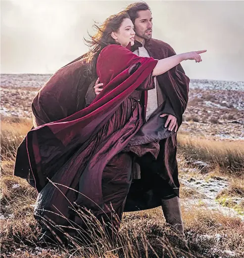  ??  ?? Sha’ori Morris and Paul Eryk Atlas star in the 2018 movie Wuthering Heights.