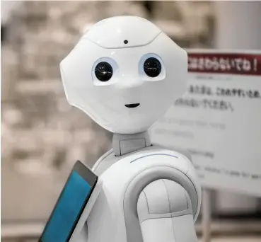  ??  ?? AI-equipped robots such as Pepper (above) will have a huge role to play in driving growth over the next decade.