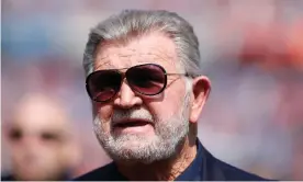  ??  ?? Longtime NFL coach Mike Ditka walks the sidelines during a September game between the Bears and Falcons. Photograph: Kena Krutsinger/Getty Images