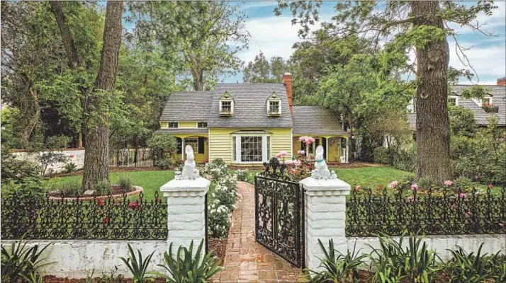  ?? Photograph­s by Anthony Barcelo ?? THE OWNER of this 1937 American Colonial Revival in Studio City preferred not to have his home given landmark status, but he ultimately lost the battle.