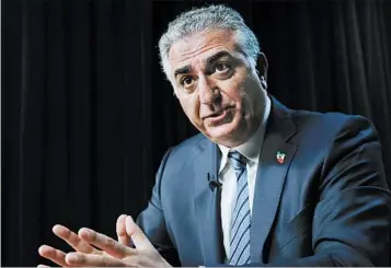  ?? CAROLYN KASTER/AP ?? Exiled Crown Prince Reza Pahlavi has yet to meet with President Donald Trump’s team despite his letters to the team.