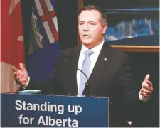  ?? DEAN PILLING/FILES ?? Alberta Premier Jason Kenney has dangled the prospect of a referendum on equalizati­on to help him get elected.
