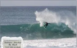  ??  ?? SURF’S UP: South African surf star Shaun Tomson in action.