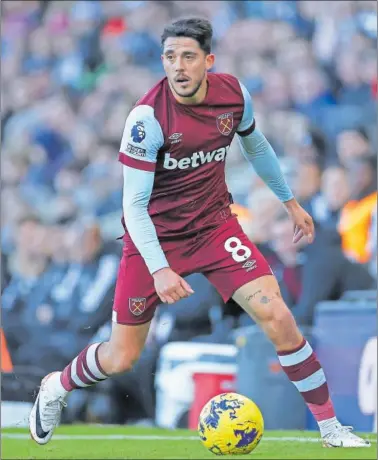  ?? ?? Fornals regresa a la Liga y llega al Betis procedente del West Ham inglés.