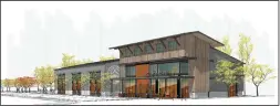  ?? COURTESY IMAGE ?? An artist’s rendering of a planned bowling alley on North Sacramento Street in Lodi. The Lodi Planning Commission approved the project on Wednesday.