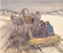  ??  ?? ‘IT WAS WINTER’ A snowy scene by Leonid Pasternak, 1915