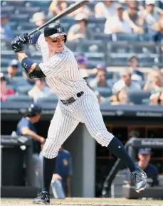  ?? GETTY IMAGES ?? Aaron Judge podría pasar de 50 jonrones con Yankees en esta temporad de novato.