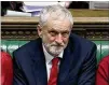  ?? JESSICA TAYLOR / UK PARLIAMENT ?? Labour Party leader Jeremy Corbyn said Prime Minister Theresa May was leading a “zombie government.”