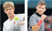  ??  ?? Kevin Anderson Dominic Thiem