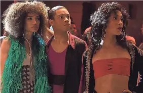  ?? JOJO WHILDEN/FX ?? Indya Moore, Ryan Jamaal Swain and Mj Rodriguez are three of the unknown-for-now actors who bring “Pose” to life.