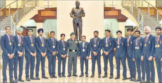  ?? PTI ?? After its personnel returned with a rich haul of medals from the Jakarta Asian Games, the Indian Army is focussing on nurturing talent under the Mission Olympic Cell.