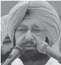  ??  ?? Amarinder Singh