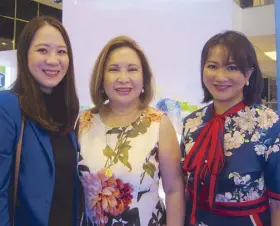  ??  ?? Francesca Sy, Cetaphil brand manager; Dr. Purita Paz Lao, Philippine Dermatolog­ical Society president; Dr. Zharlah Gulmatico-Flores