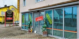  ?? Foto: Andreas Zidar ?? In den ehemaligen Geschäftsr­äumen der Bäckerei Hörmann im Neuburger Ostend eröffnet nun doch keine Pinseria.