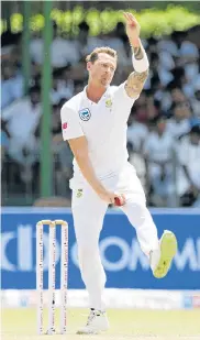  ?? Picture: ISURU SAMEERA PEIRIS/AFP/GALLO IMAGES ?? FITNESS DOUBTS: Cricket fans will be hoping Dale Steyn is fit when SA host Pakistan in December and January and for next year’s World Cup