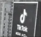  ?? REUTERS/FILE ?? ■
A TikTok logo at Times Square in New York.