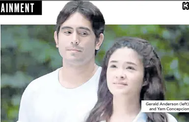  ??  ?? Gerald Anderson (left) and Yam Concepcion