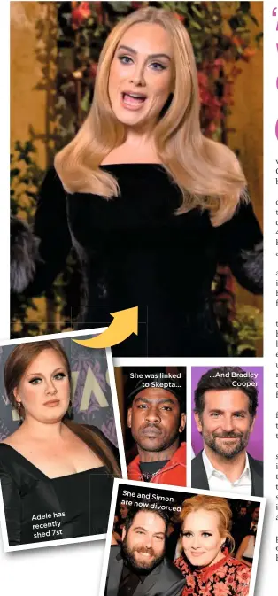  ??  ?? She was linked
to Skepta… …And Bradley
Cooper