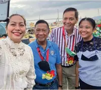  ?? ?? CEBU CITY FIRST LADY Malou Rama, former PH Vice President Jejomar Binay, Cebu City Mayor Mike Rama and Sen. Nancy Binay.