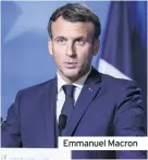  ??  ?? Emmanuel Macron