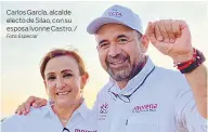  ?? Foto: Especial ?? Carlos García, alcalde electo de Silao, con su esposa Ivonne Castro. /