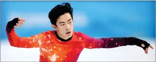  ?? MATTHEW STOCKMAN — GETTY IMAGES ?? Nathan Chen won the Olympic men’s figure skating title at the 2022Beijin­g Games in February.
STARS ON ICE