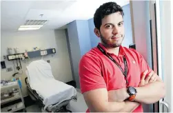  ?? DAX MELMER/The Windsor Star ?? Zain Ismail, innovation manager at the Leamington District Memorial Hospital, says, “Millennial­s think to be in health care you have to be a nurseor a doctor or a physician’s assistant, and that’s not the case.”