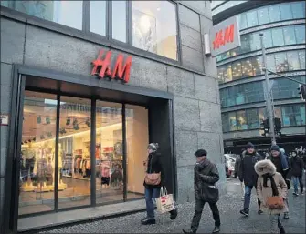  ?? Sean Gallup Getty Images ?? H&M, the originator of fast fashion, announced last week that it had $4.3 billion of unsold goods.