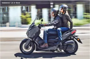  ??  ?? yamaha 125 x-max