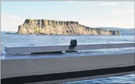  ?? SUBMITTED PHOTO/IAN VAN SCHAICK ?? Hertford Island seen from aboard the Puffin Express tour boat.