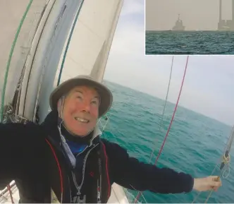  ??  ?? BELOW: John Willis has sailed thousands of miles solo, including across Biscay
