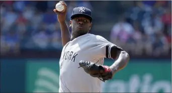  ?? TONY GUTIERREZ — THE ASSOCIATED PRESS FILE ?? Yankees starting pitcher Luis Severino threw a 35-pitch simulated game.