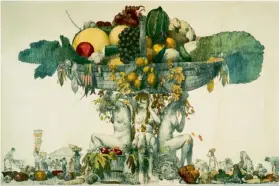  ??  ?? The cornucopia of food advertised by the Empire Marketing Board, 1927-1933