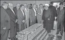  ?? PTI PHOTO ?? Iranian President Hassan Rouhani visits the Qutb Shahi tomb at Ibrahim Bagh in Hyderabad on Friday.